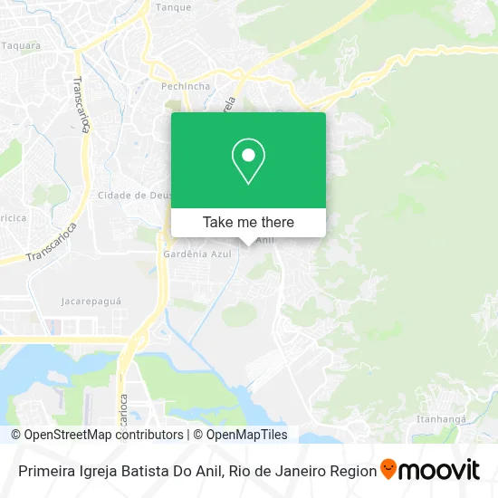 Primeira Igreja Batista Do Anil map