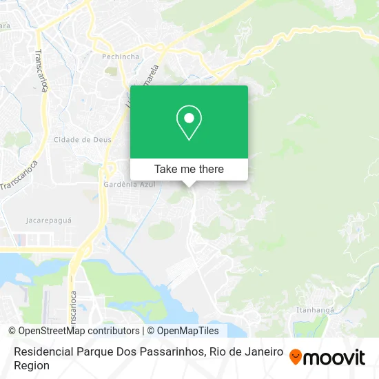 Residencial Parque Dos Passarinhos map