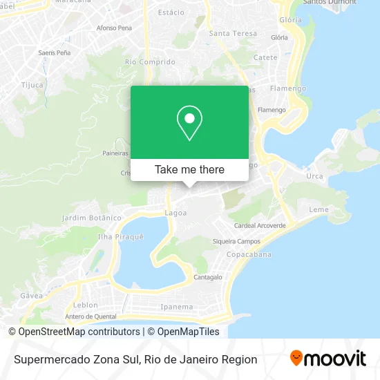 Supermercado Zona Sul map