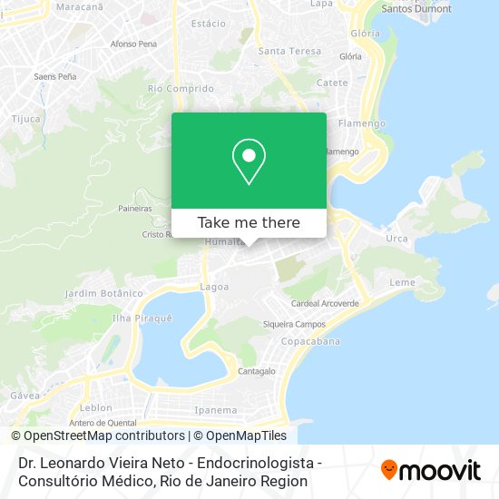 Mapa Dr. Leonardo Vieira Neto - Endocrinologista - Consultório Médico