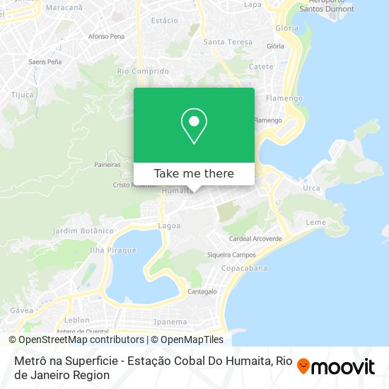 Mapa Metrô na Superficie - Estação Cobal Do Humaita