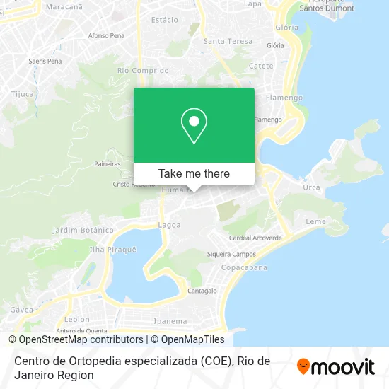 Centro de Ortopedia especializada (COE) map