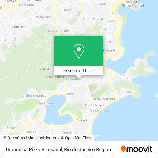 Mapa Domenica Pizza Artesanal