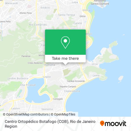 Mapa Centro Ortopédico Botafogo (COB)