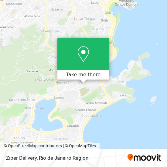 Ziper Delivery map