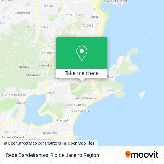 Rede Bandeirantes map