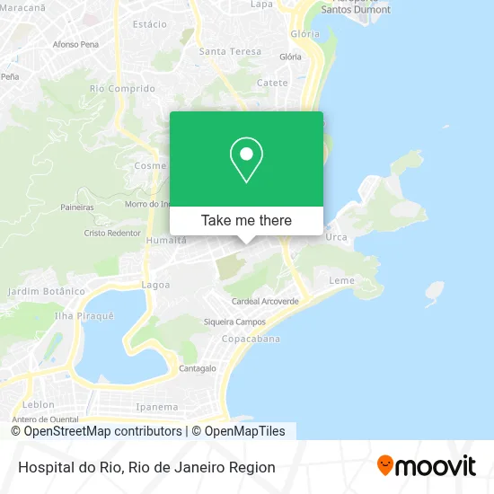 Hospital do Rio map