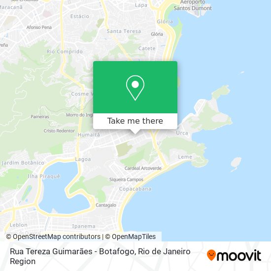 Mapa Rua Tereza Guimarães - Botafogo