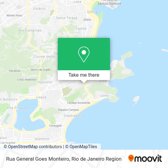 Rua General Goes Monteiro map