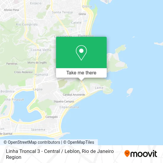 Linha Troncal 3 - Central / Leblon map