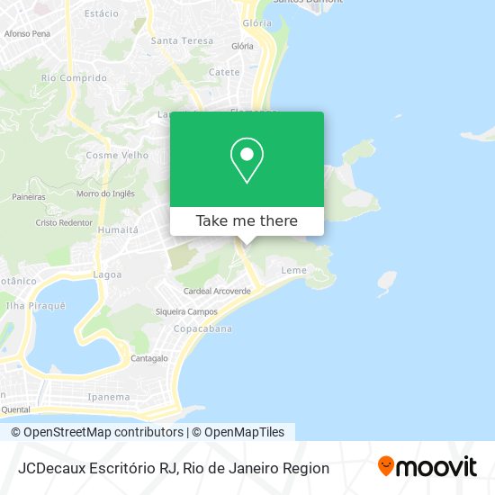 Mapa JCDecaux Escritório RJ