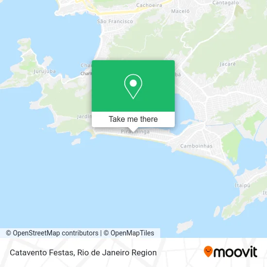 Catavento Festas map