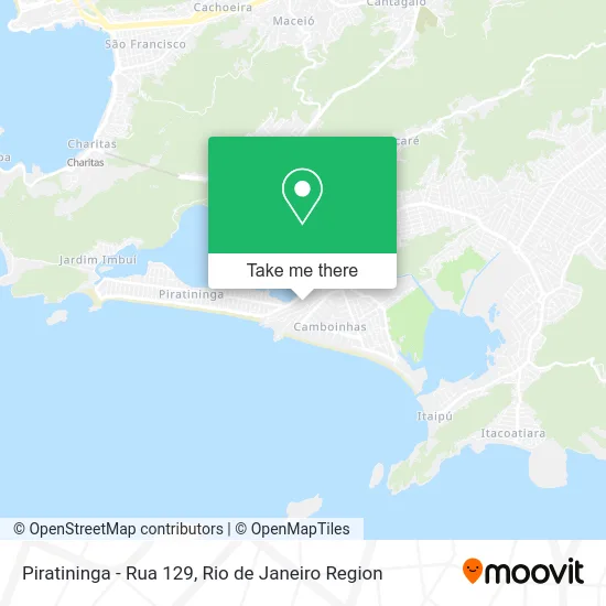 Piratininga - Rua 129 map