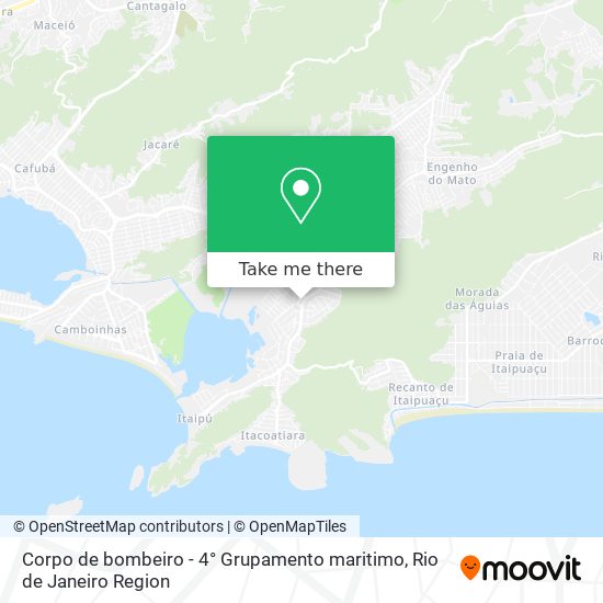 Mapa Corpo de bombeiro - 4° Grupamento maritimo