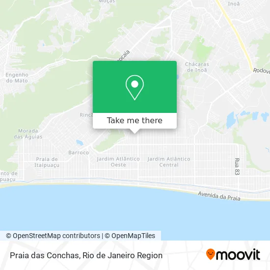 Praia das Conchas map