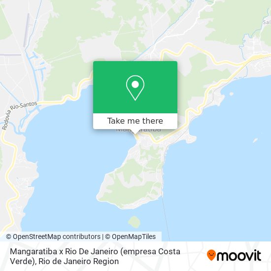 Mangaratiba x Rio De Janeiro (empresa Costa Verde) map