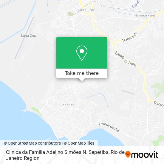 Clinica da Família Adelino Simões N. Sepetiba map