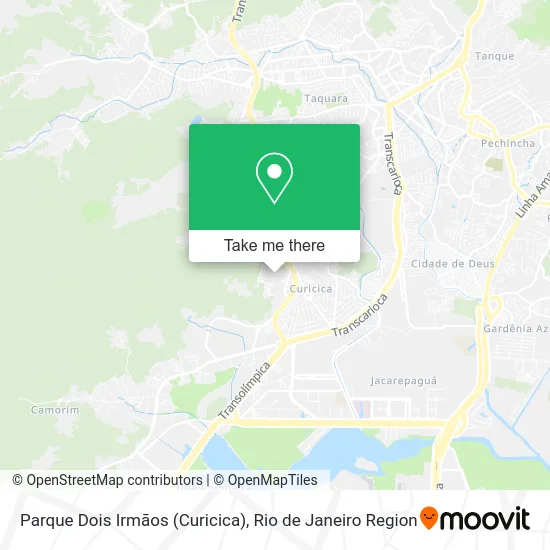 Parque Dois Irmãos (Curicica) map
