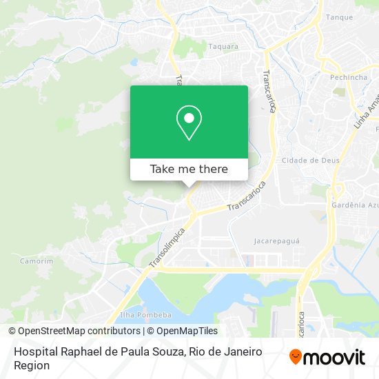 Hospital Raphael de Paula Souza map