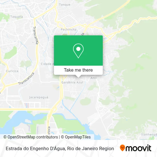 Estrada do Engenho D'Água map