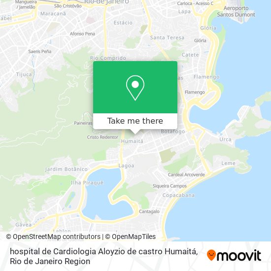 hospital de Cardiologia Aloyzio de castro Humaitá map