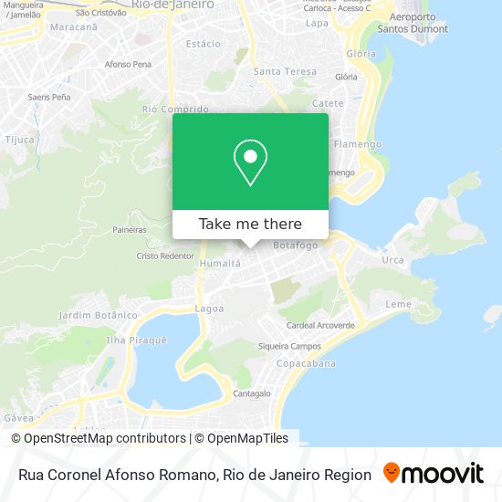 Mapa Rua Coronel Afonso Romano