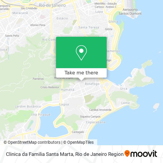 Mapa Clinica da Familia Santa Marta