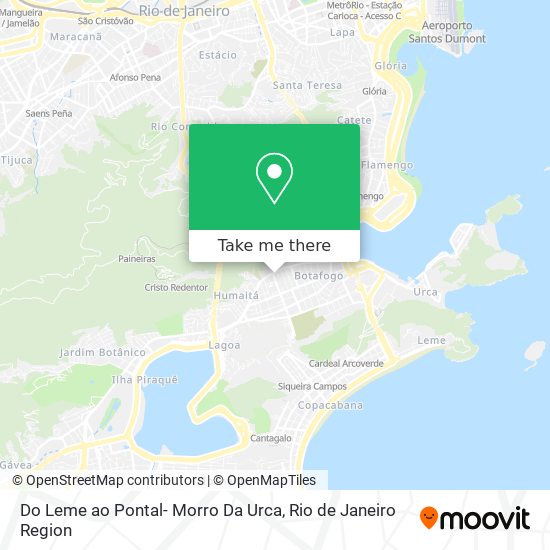 Mapa Do Leme ao Pontal- Morro Da Urca