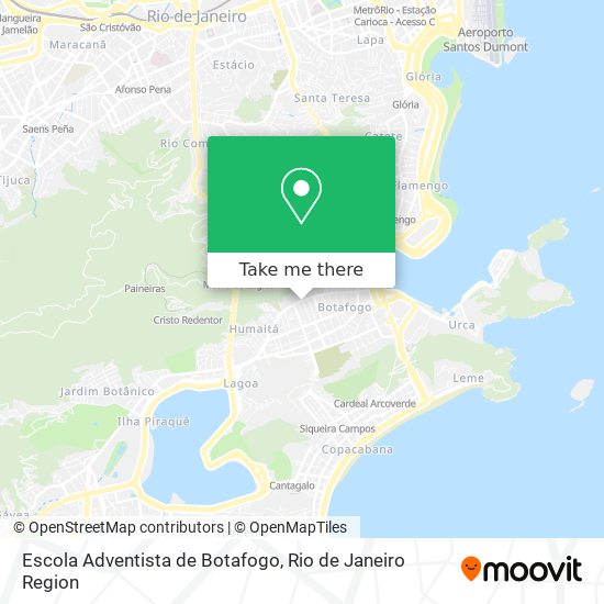 Mapa Escola Adventista de Botafogo