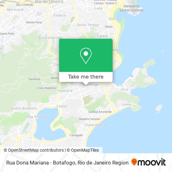 Mapa Rua Dona Mariana - Botafogo