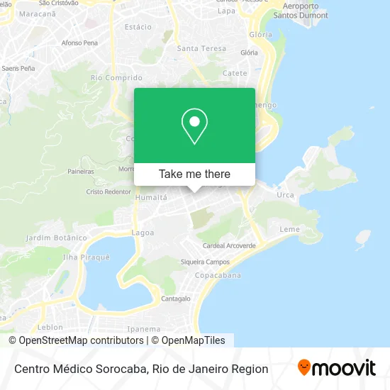 Centro Médico Sorocaba map