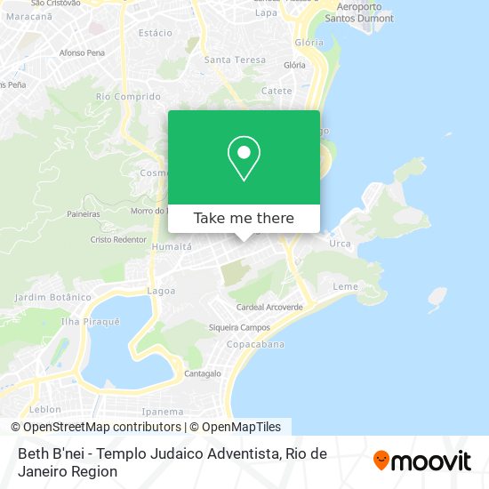 Mapa Beth B'nei - Templo Judaico Adventista