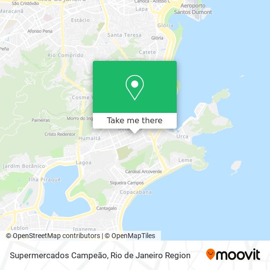 Supermercados Campeão map