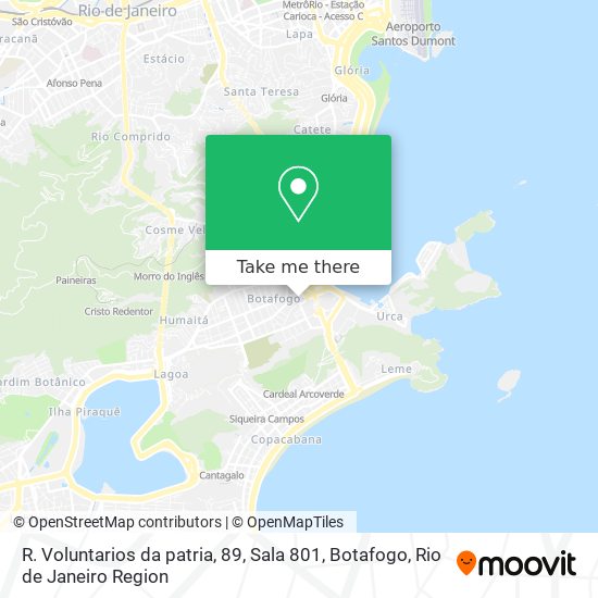 Mapa R. Voluntarios da patria, 89, Sala 801, Botafogo