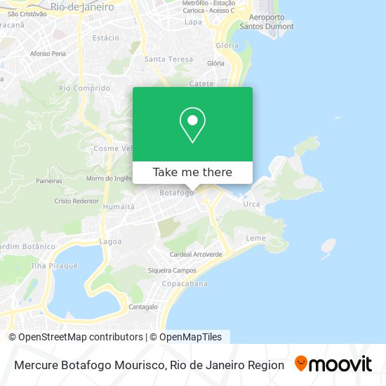 Mapa Mercure Botafogo Mourisco