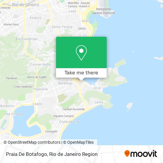 Mapa Praia De Botafogo