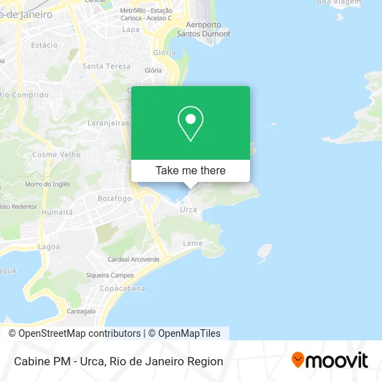 Cabine PM - Urca map