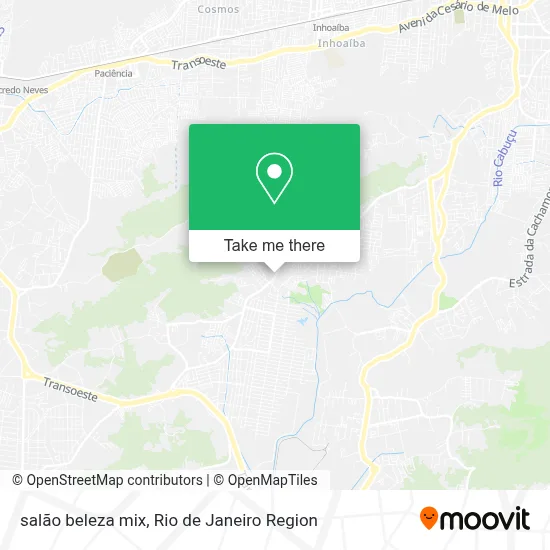 salão beleza mix map