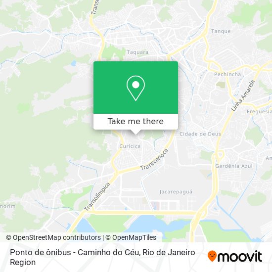 Ponto de ônibus - Caminho do Céu map