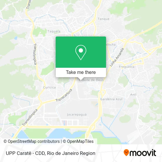 UPP Caratê - CDD map