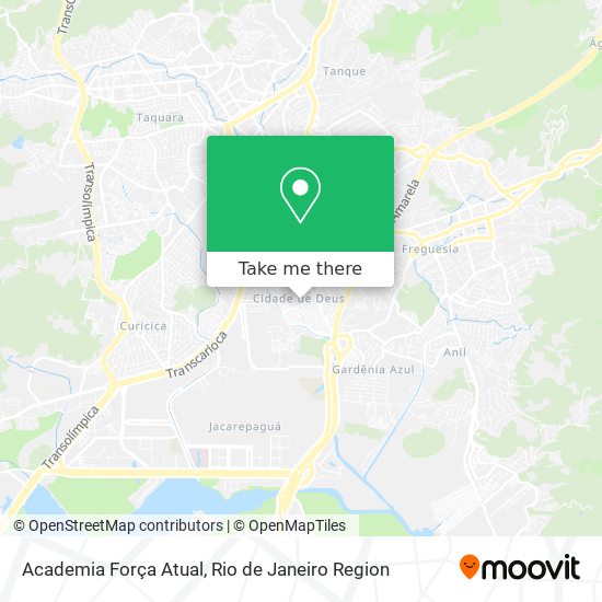 Academia Força Atual map