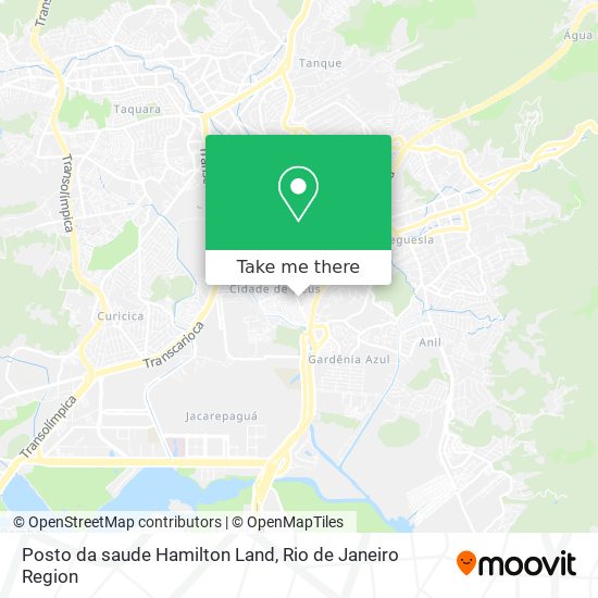 Posto da saude Hamilton Land map