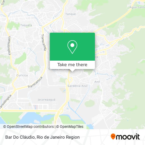 Bar Do Cláudio map