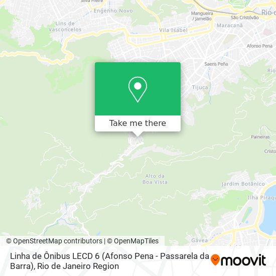 Linha de Ônibus LECD 6 (Afonso Pena - Passarela da Barra) map