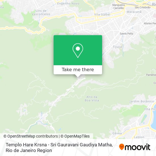Mapa Templo Hare Krsna - Sri Gauravani Gaudiya Matha