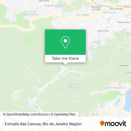 Mapa Estrada das Canoas