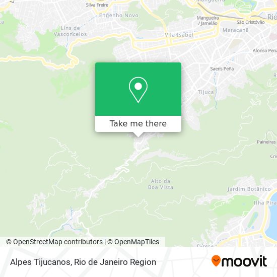 Alpes Tijucanos map