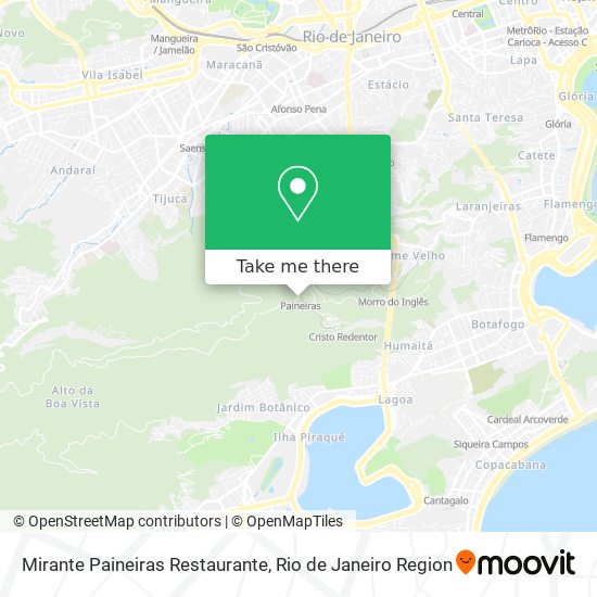 Mirante Paineiras Restaurante map