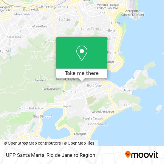 UPP Santa Marta map