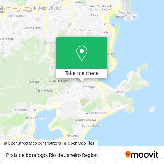 Mapa Praia de botafogo